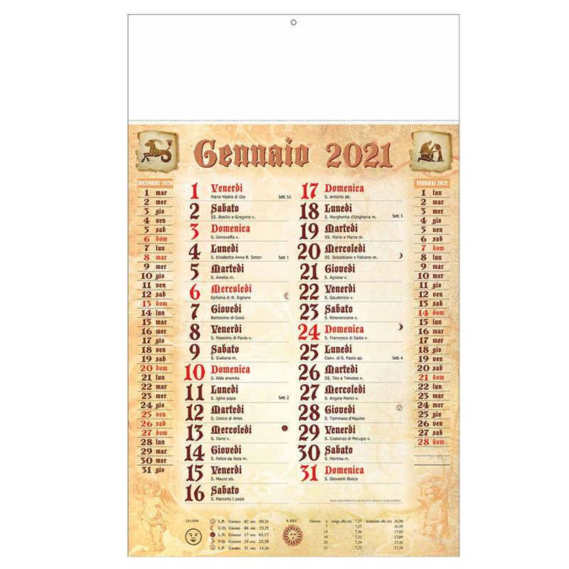 Calendario Olandese Antiqua 2021